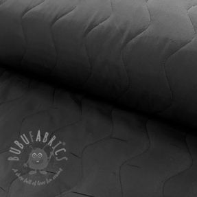 Prešita tkanina ZIG ZAG black