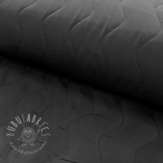 Prešita tkanina ZIG ZAG black