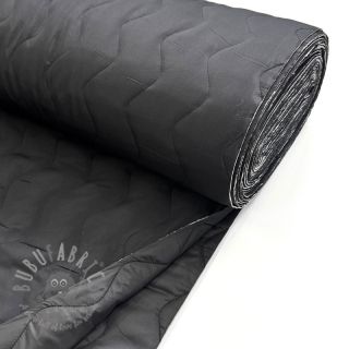 Prešita tkanina ZIG ZAG black