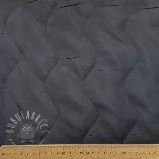 Prešita tkanina ZIG ZAG black