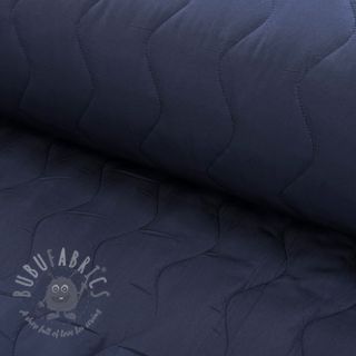 Prešita tkanina ZIG ZAG navy