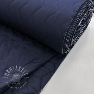 Prešita tkanina ZIG ZAG navy