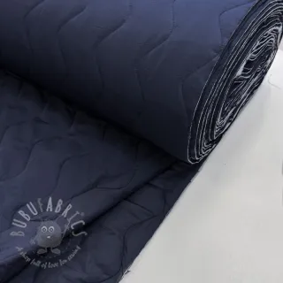 Prešita tkanina ZIG ZAG navy