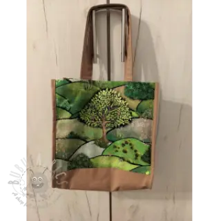 Dekorativno blago Forest hill pomlad digitalni tisk