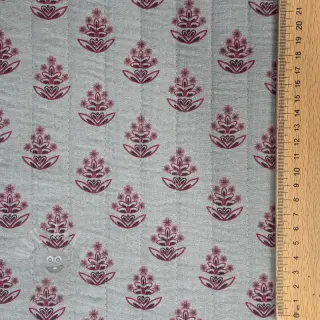 Dvoslojna gaza/muslin STEPPED Flowers mauve