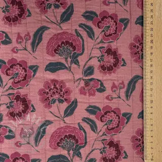 Dvoslojna gaza/muslin STEPPED Flowers mauve