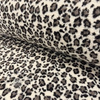 Plaščevina TEDDY JACQUARD Animal skin brown