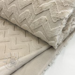 Fleece Abstract beige