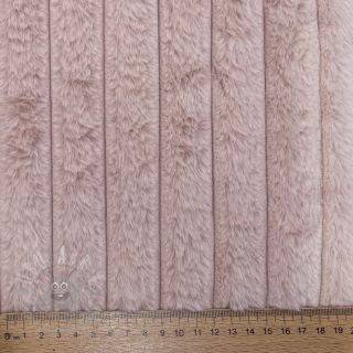 Umetno krzno Stripes Luxe old rose