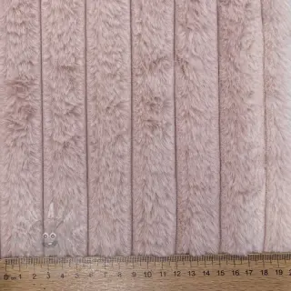 Umetno krzno Stripes Luxe old rose