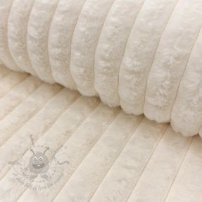 Umetno krzno Stripes Luxe ecru