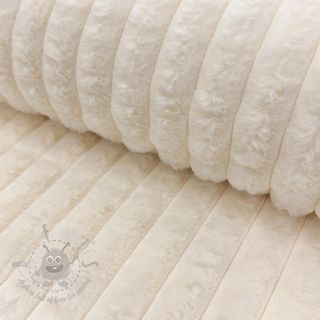 Umetno krzno Stripes Luxe ecru