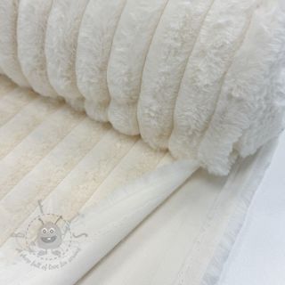 Umetno krzno Stripes Luxe ecru