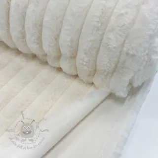 Umetno krzno Stripes Luxe ecru