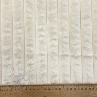 Umetno krzno Stripes Luxe ecru