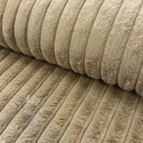 Umetno krzno Stripes Luxe beige