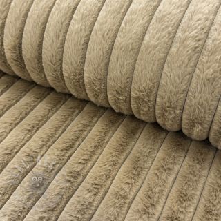 Umetno krzno Stripes Luxe beige