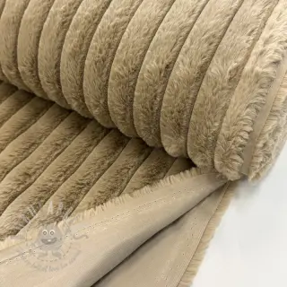 Umetno krzno Stripes Luxe beige