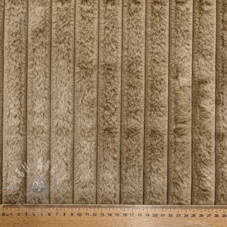 Umetno krzno Stripes Luxe beige