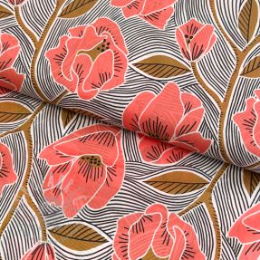 Bombažna tkanina VOILE Timi flowers