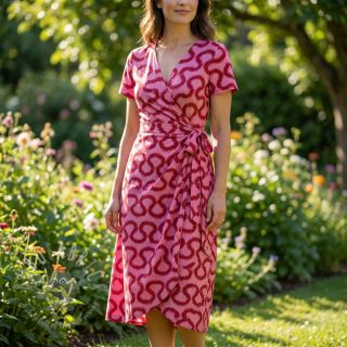 Viskoza STRETCH Abstract pink