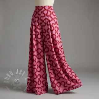 Viskoza STRETCH Abstract pink