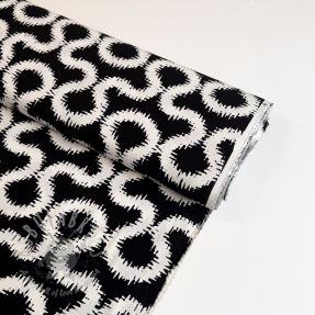 Viskoza STRETCH Abstract black