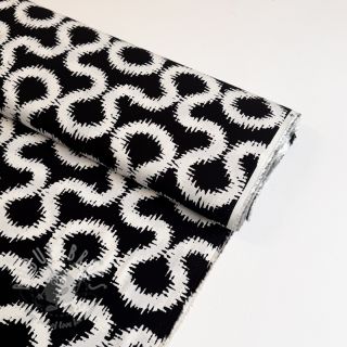 Viskoza STRETCH Abstract black
