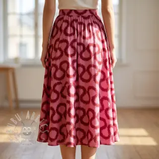 Viskoza STRETCH Abstract pink
