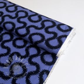 Viskoza STRETCH Abstract blue