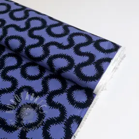 Viskoza STRETCH Abstract blue