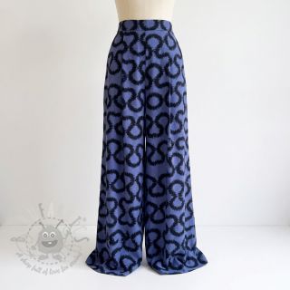 Viskoza STRETCH Abstract blue