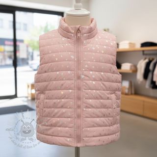 Prešita tkanina FOIL Hearts