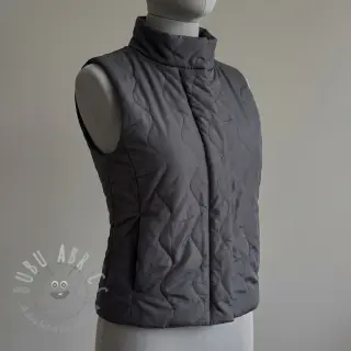Prešita tkanina ZIG ZAG black
