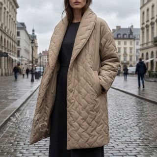 Prešita tkanina ZIG ZAG beige