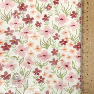 Dvoslojna gaza/muslin Flowers Sisi digital print