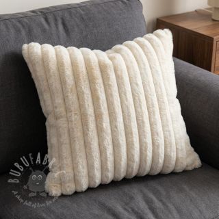 Umetno krzno Stripes Luxe ecru