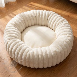 Umetno krzno Stripes Luxe ecru