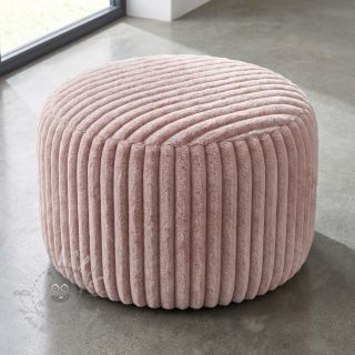 Umetno krzno Stripes Luxe old rose