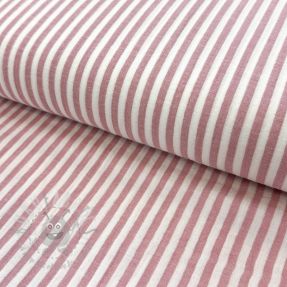 Dvoslojna gaza/muslin YARN DYED Summer stripe rose
