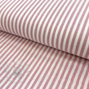 Dvoslojna gaza/muslin YARN DYED Summer stripe rose