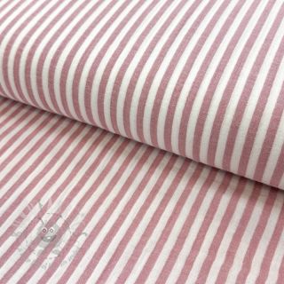 Dvoslojna gaza/muslin YARN DYED Summer stripe rose