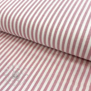 Dvoslojna gaza/muslin YARN DYED Summer stripe rose