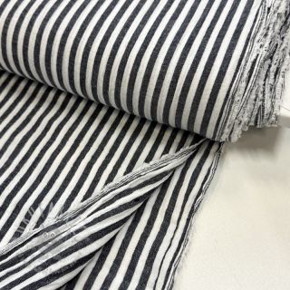 Dvoslojna gaza/muslin YARN DYED Summer stripe navy