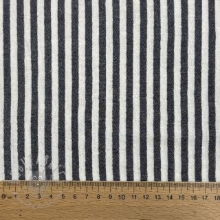 Dvoslojna gaza/muslin YARN DYED Summer stripe navy
