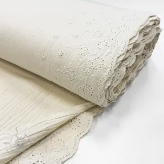 Dvoslojna gaza/muslin BORDER Helene natural