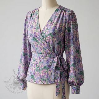 Viskoza SATIN Flowers Jamie digital print