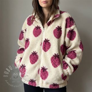 Plaščevina TEDDY JACQUARD Strawberries