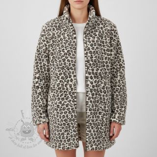 Plaščevina TEDDY JACQUARD Animal skin brown