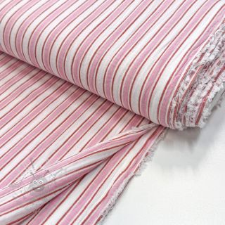 Dvoslojna gaza/muslin YARN DYED Stripe in stripe pink